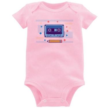 Imagem de Body Bebê Fita Cassete - Foca na Moda, Rosa bebê, G