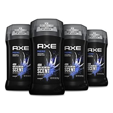 Imagem de AXE Phoenix Deodorant 48H Odor Protection Crushed Mint & Rosemary Desodorante Sem Alumínio Para Homens 3 Onças (Pacote Com 4)