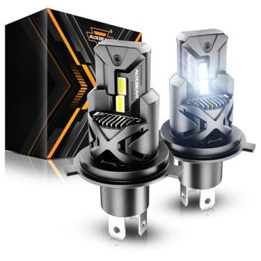Imagem de Auxbeam Farol de neblina H4 9003, 700% super brilho atualizado e luz H4 branca fria 6500K para veículos off-road UTV/ATV