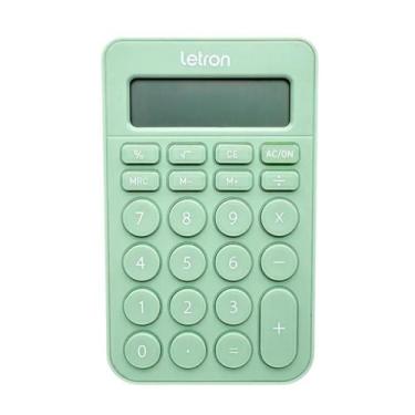 Imagem de Calculadora de Mesa Escritório 8 Dígitos Candy Verde Letron