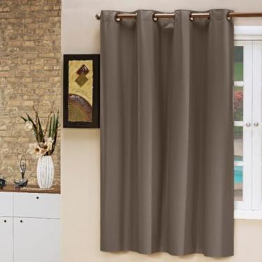 Imagem de Cortina Blecaute PVC Folha Única 1,40M x 1,00M para Parede Janela Banheiro Sala Cozinha (AVELÃ)