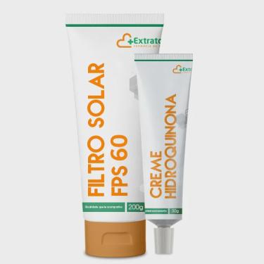 Imagem de Creme Hidroquinona 30g e filtro solar fps 60 200g