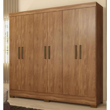 Imagem de Guarda Roupa 3 Gavetas 6 Portas Verso - Amendola Touch Demóbile 