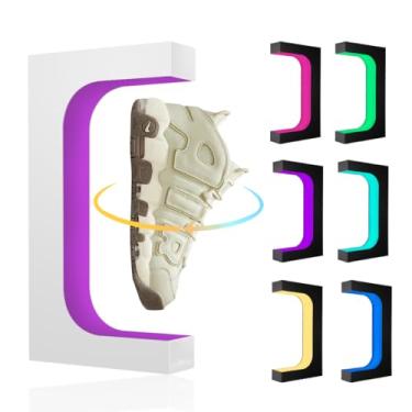 Imagem de VGAzer Suporte Para Sapatos Flutuantes Com Levitação Magnética, Tênis Controle Remoto De 16 Cores, Exposição Auto-Rotação 360° Colecionadores