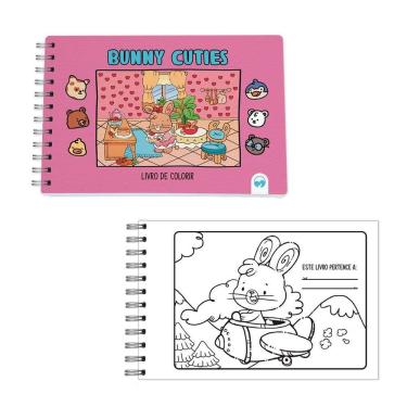 Imagem de Livro De Colorir Bunny Cuties Vale Das Letras 64 Páginas