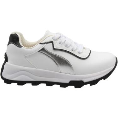 Imagem de Tênis Jogging Beira Rio Napa Turim Feminino, Branco, 35
