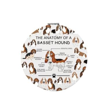 Imagem de Zuo Bao Presentes engraçados para amantes de cães Basset Hound The Anatomy of A Basset Hound Mirror (Basset Hound)