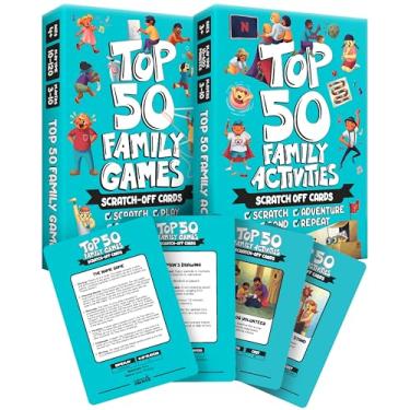 Imagem de Palettes and Prints The Ultimate Family Bonding Bundle, Top 50 Family Games & Top 50 Family Activities Scratch Off Decks - 1,000+ Hours of Fun - Create Memories That Will Last Forever
