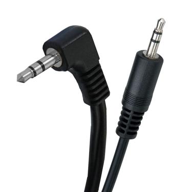 Imagem de Cabo P2 90 Graus Stereo X P2 Stereo Preto - 30 Cm - Gold