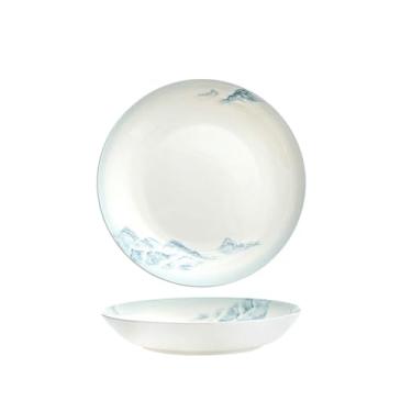 Imagem de Utensílios de mesa de cerâmica criativos requintados resistentes a altas temperaturas para uso doméstico - prato de arroz de 20 cm, 4 pacotes