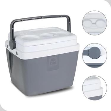 Imagem de Caixa Termica Cooler 12L Cinza Bebidas Com Porta Copo Bel - Bel Fix