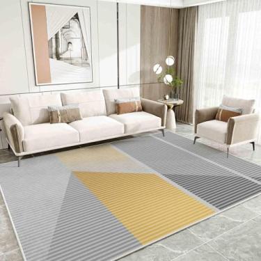 Imagem de Tapete macio para sala de estar, carpete de pelúcia, decoração aconchegante para quarto (120 cm x 200 cm/GHM-8)