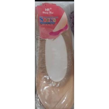 Imagem de Kit 3 pares de meias sapatilha antiderrapante - Próprio , Bege, 37