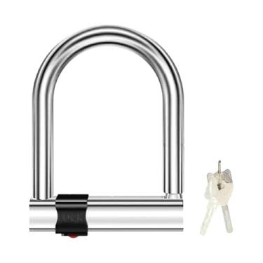 Imagem de predolo Cadeado em Formato de U para Bicicleta, Acessórios para Bicicleta, Portátil, à Prova D'água, Resistente, Fácil de Usar, Equipamento de Ciclismo, T, com 2 Chaves