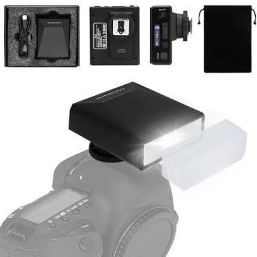 Imagem de G12 Mini câmera flash Speedlite, GN12 5600K, carregamento USB-C embutido 1200 mAh bateria compatível com Canon/Sony/Fujifilm/Nikon/Panasonic/Olympus, fotografia Speedlight para câmeras com contato