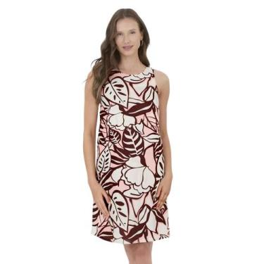 Imagem de Vestido Regata Algodão Várias Estampas M Ao Xgg Malwee, GG, Rosa