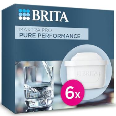 Imagem de BRITA Cartucho de filtro de água MAXTRA PRO All-in-1 pacote 6 - substituição original BRITA que reduz as impurezas, o cloro, os pesticidas e o calcário para obter água da torneira com melhor sabor
