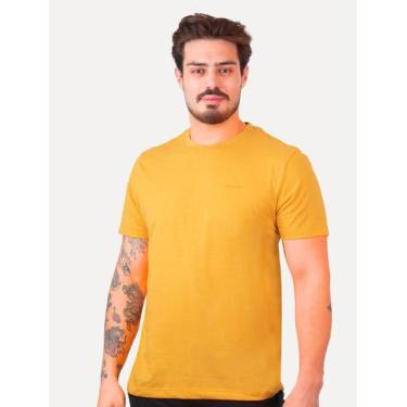 Imagem de Camiseta Aramis Masculina Eco Lisa Curcuma Amarela, XL/GG