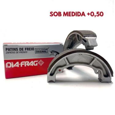 Imagem de Patim Lona de Freio Diafrag (+0,50) Ybr 125 Factor 125 Xtz 125 Xt 225 