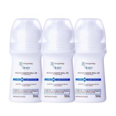Imagem de KIT 3 Desodorante Roll-On Uso Diário Alergoshop 50ml