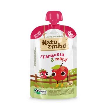 Imagem de Papinha Infantil Fruta Orgânica Framboesa e Maçã - Natuzinho 99g
