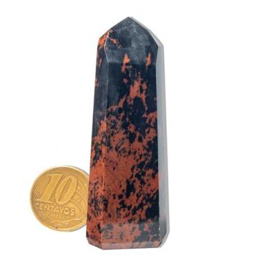 Imagem de Ponta Obsidiana Mahogany Natural 25 a 50g 3 a 8cm Tipo A - CristaisdeC