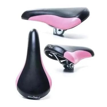 Imagem de Selim Cairu Ams 507 Bicolor Preto E Rosa