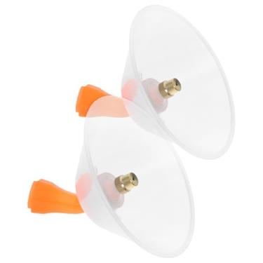 Imagem de BESPORTBLE 2 peças de bocal de pulverizador elétrico de jardim com tampa de proteção de deriva transparente bocal atomizador para pulverização de baixa pressão para peças de pulverizador de mochila e