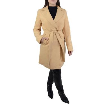 Imagem de Casaco Feminino Safira Longo Peluciado Bege Camel - SF2307-Feminino