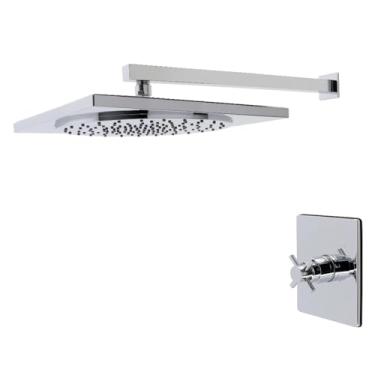 Imagem de Kingston Brass KB8341DXSO Torneira de chuveiro equilibrada de pressão de manípulo único Concord, cromado polido