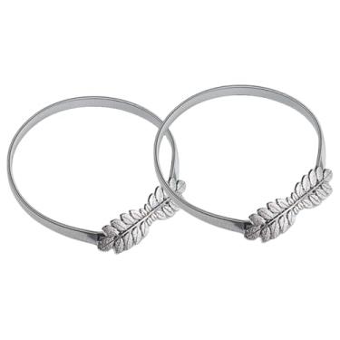 Imagem de ESSMOKO Alsapros cortinas fivela de cortina com clipe em forma de folha material de liga de zinco mola retrátil comprimento ajustável laço de cortina prateada