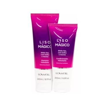 Imagem de Kit Liso Mágico Shampoo Hidratante 240 ml + condicionador 200 ml Lowell