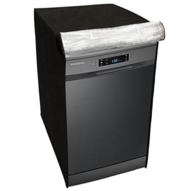 Imagem de CAPA PARA LAVA LOUÇAS SAMSUNG 10 SERVIÇOS TRANSPARENTE FLEX (Preto)