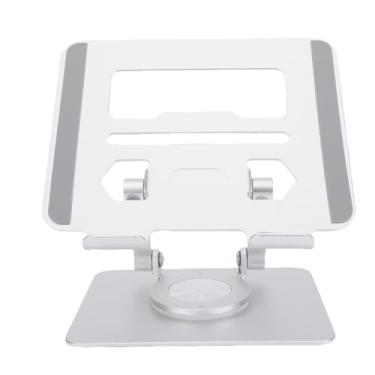 Imagem de Heayzoki Suporte para Tablets, Base de Alumínio Dobrável Ajustável de 360 Graus Bracket Com Design de Ventilação Aberta, para Smartphones de 5,8 a 12,9 Polegadas para Leitores Eletrônicos (SILVER)