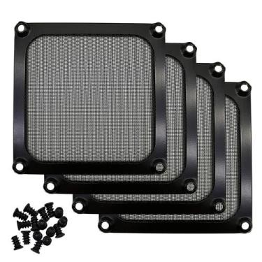 Imagem de Grelha de filtro de ventilador, estrutura de alumínio de 90 mm e 92 mm