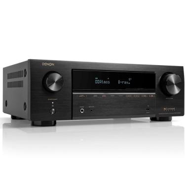 Imagem de Receiver Denon AVR-X1800H 7.2ch 80W 8K UHD 3D Audio DTS:X Dolby Atmos HDR10+ Heos Integrado VRR Wi-Fi Bluetooth Preto 110v