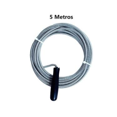 Imagem de Cabo Desentupidor Manual Manivela 5 M Canos Ralos Calhas - Eco