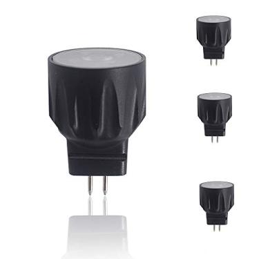 Imagem de Lâmpada LED MR8 2,5 Watt equivalente a lâmpada de halogêneo de 20 watts 9-17 V CA/CC base de dissipação de calor de alumínio para iluminação de paisagem externa iluminação de dormitório branco quente