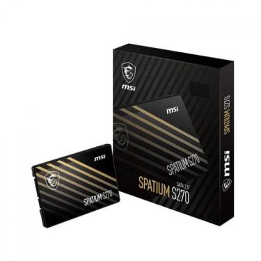 Imagem de SSD MSI Spatium S270, 960GB, Sata III, Leitura 500MBs e Gravação 450MB