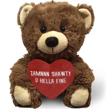 Imagem de Ursinho de pelúcia Witty Bears Zamnnn Shawty U Hella Fine 25 cm - Witt