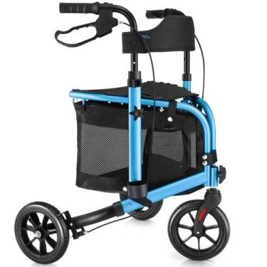 Imagem de Rollator Walker WALK MATE de 3 rodas com assento para idosos magros