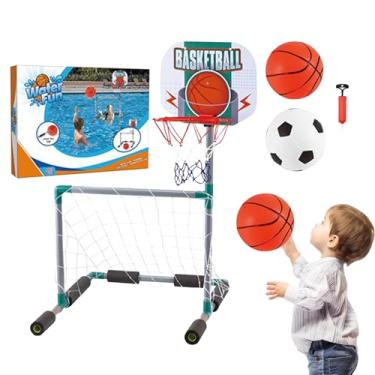 Imagem de Cesto De Basquete Para Piscina | Jogos Interativos para Piscina | Brinquedos Aquáticos Para Exteriores Jardim Parque Praia Adultos Adolescentes
