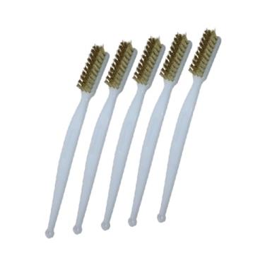 Imagem de Generic Conjunto de escovas de arame com 5 peças, limpador de arranhões, ferramenta de remoção de ferrugem para soldagem, escória, eletrodomésticos, Ouro