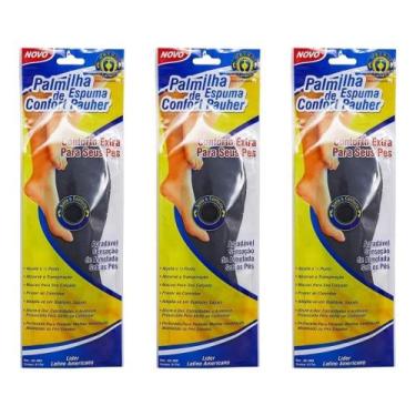 Imagem de Palmilha Ortopédica De Espuma Confort Preta 39/40 - Ortho Pauher