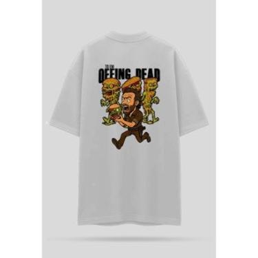Imagem de Camiseta Oversized Shatark The Walking Dead - Branco-Masculino