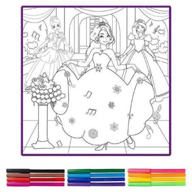 Imagem de Tapete para pintura lavável infantil brinquedo menina menino - ARTBRIN