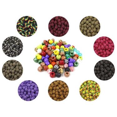 Imagem de Kit 200 Evas Formato Ração (12mm) + 50 Miçangas - Life Pesca