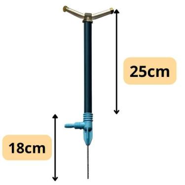 Imagem de Aspersor Araújo Giratório Ar25 1/2 25cm - Kit 4 - Araújo Irrigação