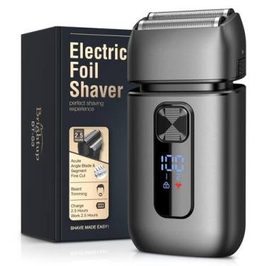 Imagem de Máquina de barbear elétrica Brightup BT-S3 sem fio à prova d'água USB-