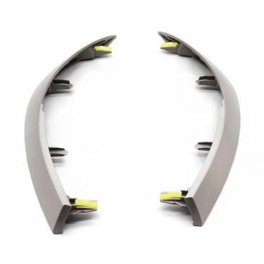 Imagem de Jecoupoon 2 peças de tiras de acabamento do painel central superior compatível com Corolla Altis 55436-02330 esquerda, 55435-02370 direita 2009 2010 2011 2012 2013